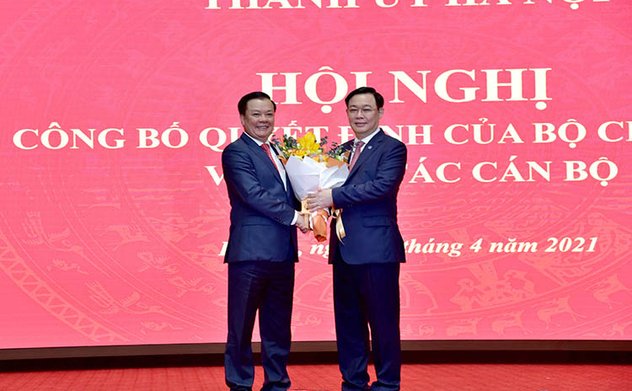 Nguyên Tổng Kiểm toán nhà nước, Bộ trưởng Bộ Tài chính Đinh Tiến Dũng giữ chức Bí thư Thành ủy Hà Nội, nhiệm kỳ 2020-2025