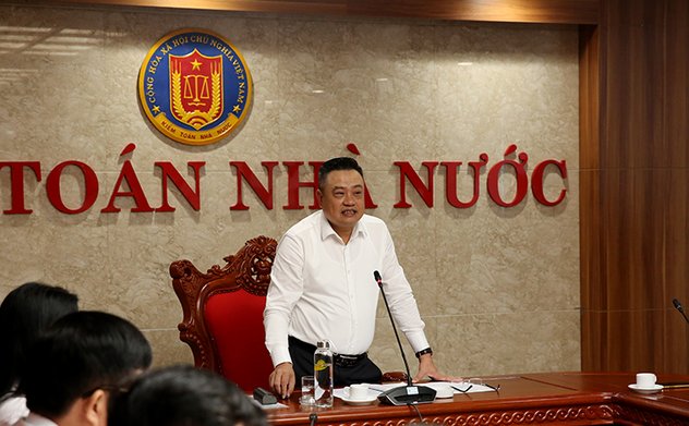 Tổng Kiểm toán nhà nước Trần Sỹ Thanh làm việc với KTNN chuyên ngành Ib