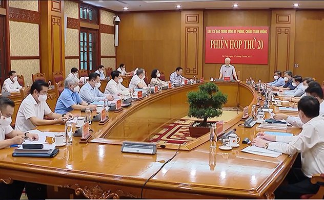 Phiên họp thứ 20, Ban Chỉ đạo Trung ương về phòng, chống tham nhũng: Chống tham nhũng mạnh, quyết liệt, hiệu quả cao hơn nữa