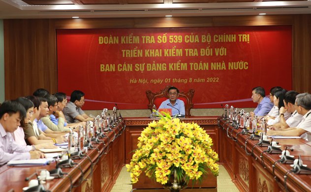 Hội nghị triển khai Quyết định kiểm tra của Bộ Chính trị đối với Ban cán sự đảng Kiểm toán nhà nước