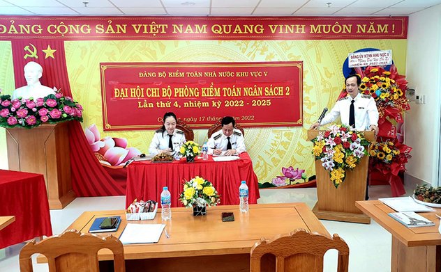 Đảng ủy KTNN khu vực V chỉ đạo tổ chức thành công Đại hội các chi bộ trực thuộc