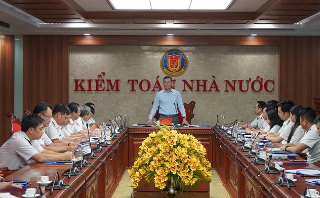 Ủy viên Ban chấp hành Trung ương Đảng, Phó Tổng Kiểm toán nhà nước phụ trách KTNN Ngô Văn Tuấn làm việc với KTNN chuyên ngành Ib