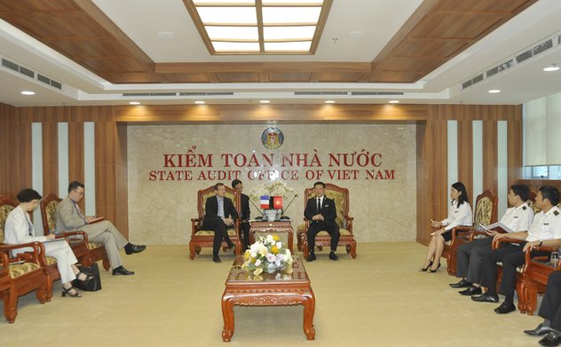 Tổng Kiểm toán nhà nước tiếp xã giao Đại sứ Pháp tại Việt Nam