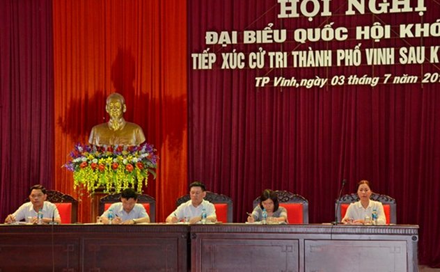 Đại biểu Quốc hội, Tổng Kiểm toán nhà nước tiếp xúc cử tri thành phố Vinh, tỉnh Nghệ An