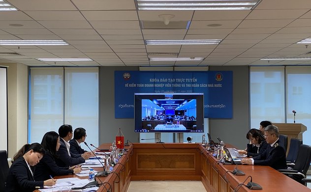 KTNN tổ chức khóa đào tạo trực tuyến cho công chức KTNN Lào