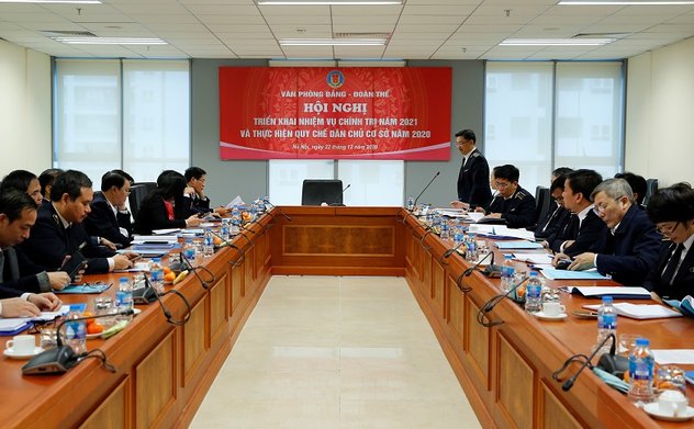 Văn phòng Đảng - Đoàn thể hoàn thành toàn diện nhiệm vụ công tác năm 2020