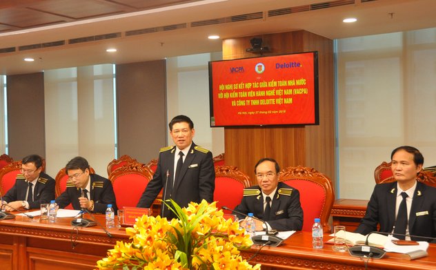 Sơ kết hợp tác giữa Kiểm toán nhà nước với Hội Kiểm toán viên hành nghề Việt Nam và Công ty TNHH Deloitte Việt Nam