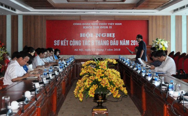 Khối thi đua II Công đoàn Viên chức Việt Nam sơ kết công tác 6 tháng đầu năm 2018