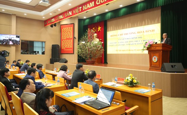 Phó Thủ tướng Chính phủ Trương Hòa Bình thăm và chúc Tết Kiểm toán nhà nước