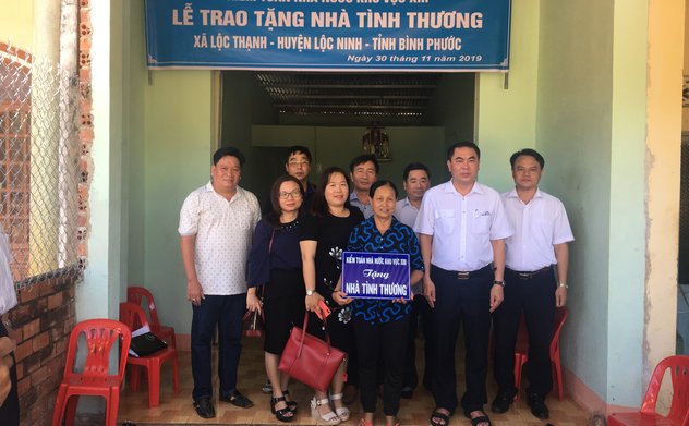 KTNN khu vực XIII trao tặng nhà tình thương cho hộ gia đình nghèo, đặc biệt khó khăn tại huyện Lộc Ninh, tỉnh Bình Phước
