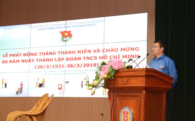 Đoàn Thanh niên KTNN: Phát động tháng thanh niên và chào mừng 88 năm ngày thành lập Đoàn TNCS Hồ Chí Minh