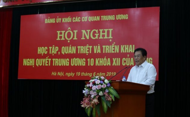 Ban chấp hành Đảng bộ khối các cơ quan Trung ương tổ chức Hội nghị học tập, quán triệt các nội dung Hội nghị Trung ương 10 khóa XII