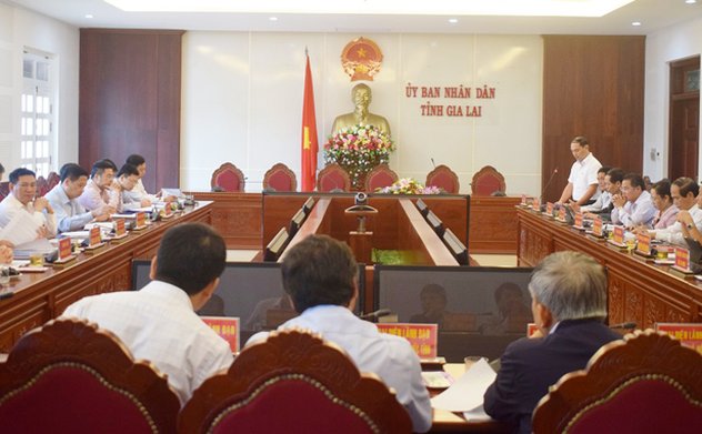 Tổng Kiểm toán nhà nước Hồ Đức Phớc thăm và làm việc tại tỉnh Gia Lai