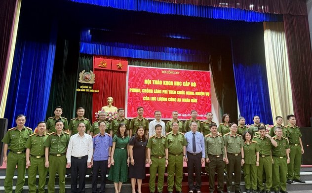 Phó Tổng Kiểm toán nhà nước Trần Minh Khương dự Hội thảo "Phòng, chống lãng phí theo chức năng, nhiệm vụ của lực lượng Công an nhân dân"