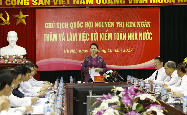 Chủ tịch Quốc hội làm việc với Kiểm toán nhà nước