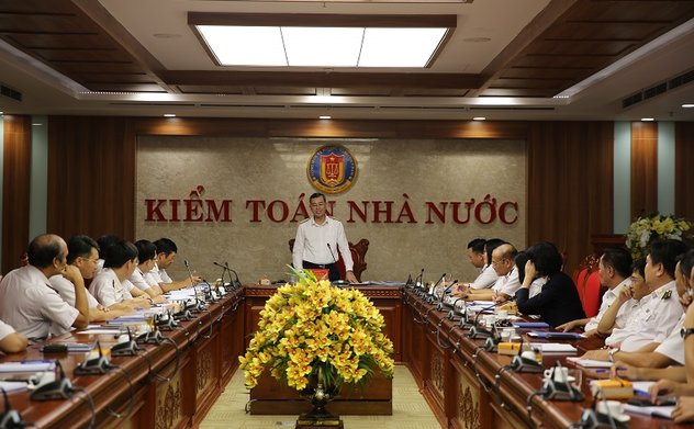 Ủy viên Trung ương Đảng, Phó Tổng Kiểm toán nhà nước phụ trách Ngô Văn Tuấn làm việc với KTNN chuyên ngành V