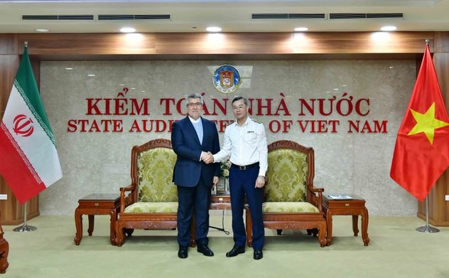 Tổng Kiểm toán nhà nước Ngô Văn Tuấn tiếp xã giao Đại sứ đặc mệnh toàn quyền Cộng hòa Hồi giáo Iran Ali Akbar Nazari
