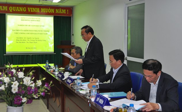 Nghiệm thu đề tài khoa học cấp bộ năm 2014 "Vai trò của KTNN trong việc chống chuyển giá tại Việt Nam"