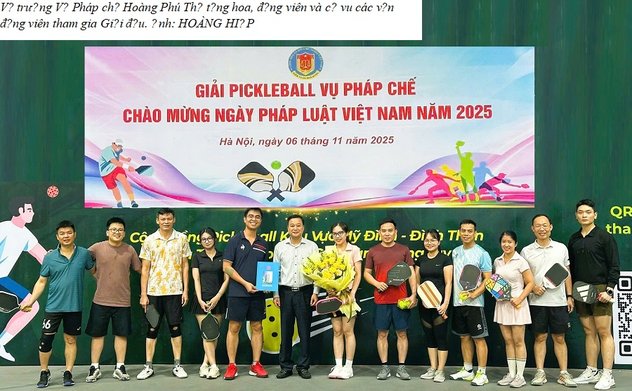 Sôi động giải Pickleball Vụ Pháp chế năm 2025