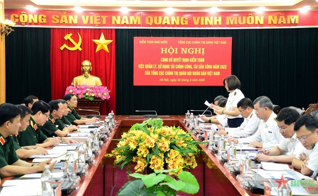 Hội nghị công bố quyết định kiểm toán tại Tổng cục Chính trị Quân đội nhân dân Việt Nam