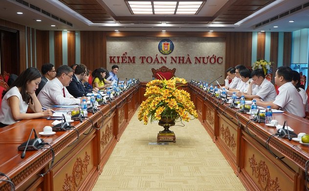 Đoàn công tác Quỹ Tiền tệ Quốc tế làm việc với Kiểm toán nhà nước về việc triển khai đánh giá quản lý đầu tư công