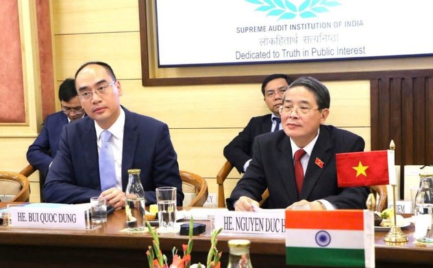 Delegation of the National Assembly and the State Audit Office of Viet Nam works with the Comptroller and Auditor General of India