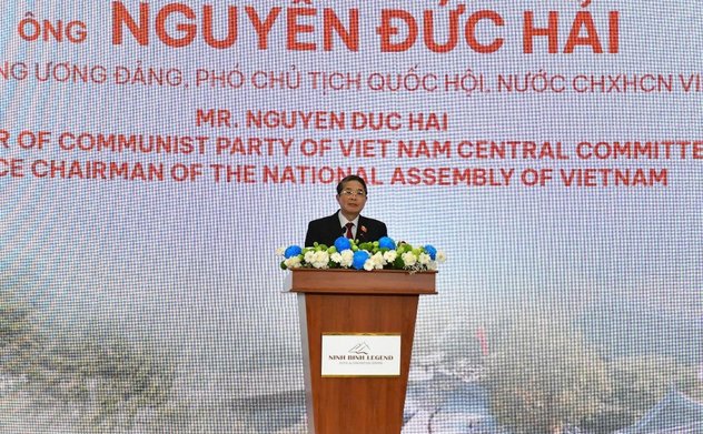 Phó Chủ tịch Quốc hội Nguyễn Đức Hải phát biểu chào mừng tại Hội nghị INTOSAI WGBD lần thứ 8