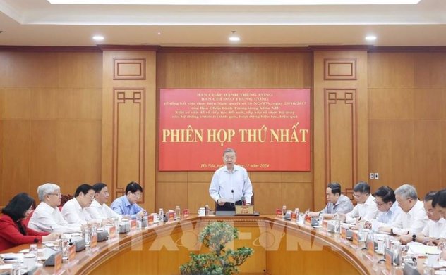 Tổng Bí thư Tô Lâm chủ trì Phiên họp lần thứ nhất Ban Chỉ đạo Trung ương về tổng kết thực hiện Nghị quyết số 18-NQ/TW