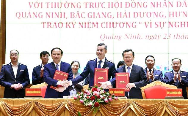 Hội nghị Sơ kết Quy chế phối hợp công tác giữa Kiểm toán nhà nước với Thường trực HĐND và UBND các tỉnh Quảng Ninh, Bắc Giang, Hải Dương, Hưng Yên và TP. Hải Phòng