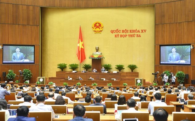 Quốc hội thảo luận ở hội trường về dự kiến Chương trình xây dựng Luật, Pháp lệnh năm 2023, điều chỉnh Chương trình xây dựng Luật, Pháp lệnh năm 2022