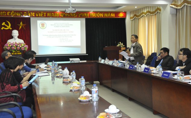 Nghiệm thu đề tài nghiên cứu khoa học cấp Bộ “Nội dung, phương pháp đánh giá tính kinh tế, hiệu lực và hiệu quả trong kiểm toán đầu tư công”